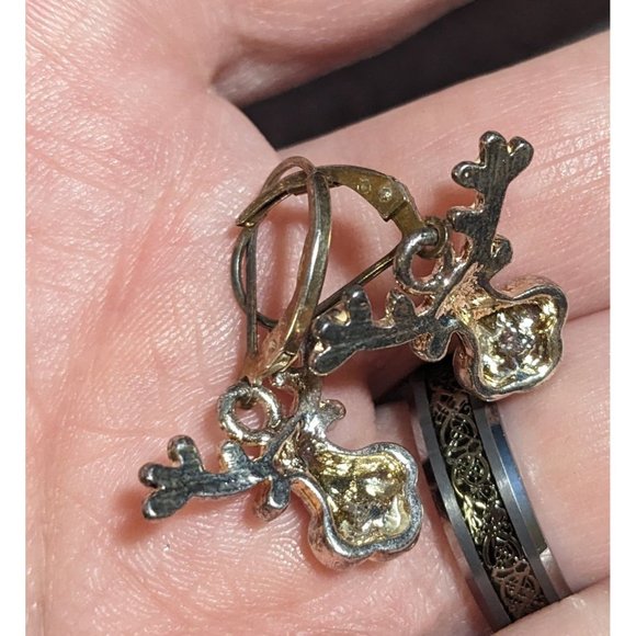 Reindeer Christmas Light Earrings - Picture 2 of 3